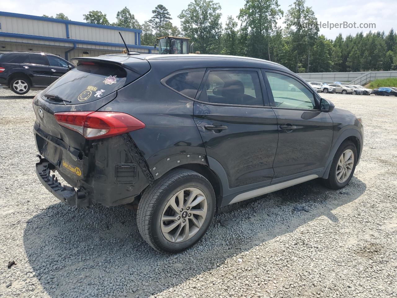 2017 Hyundai Tucson Limited Черный vin: KM8J3CA45HU586015