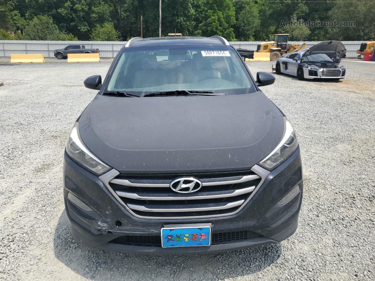 2017 Hyundai Tucson Limited Черный vin: KM8J3CA45HU586015