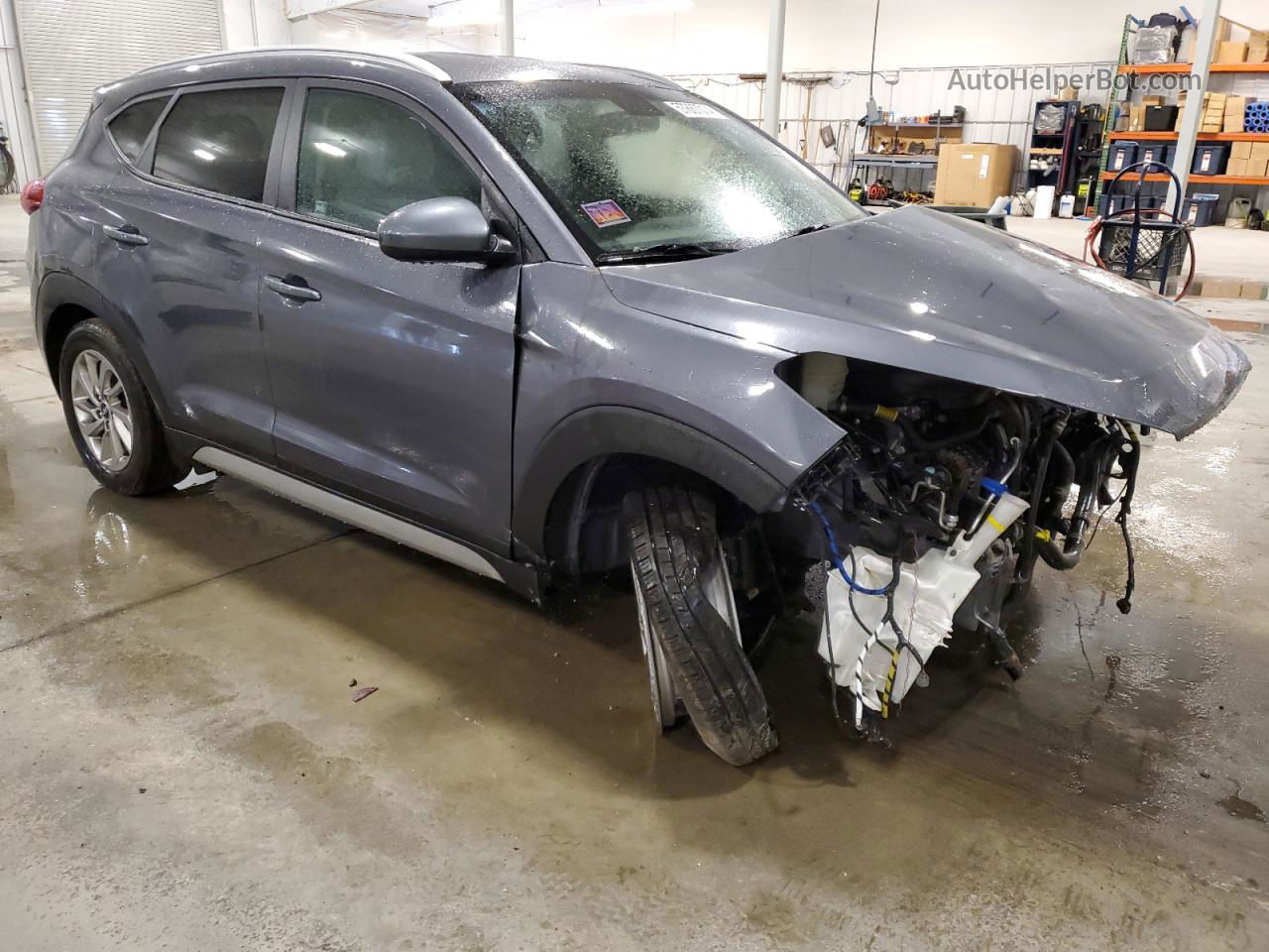 2018 Hyundai Tucson Sel Gray vin: KM8J3CA45JU636708