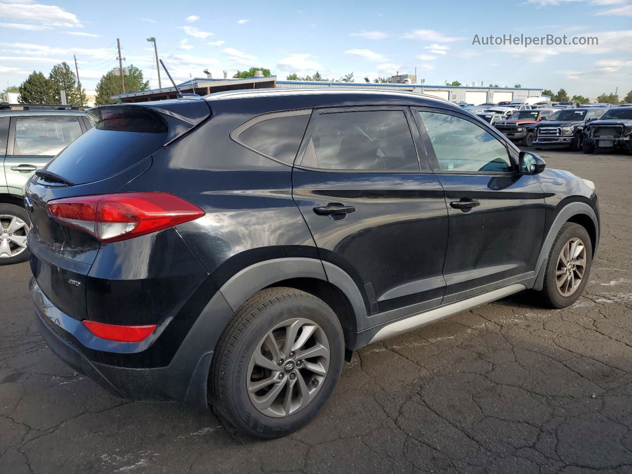 2017 Hyundai Tucson Limited Черный vin: KM8J3CA46HU263950