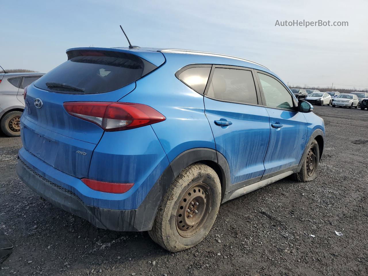 2017 Hyundai Tucson Limited Blue vin: KM8J3CA46HU303928