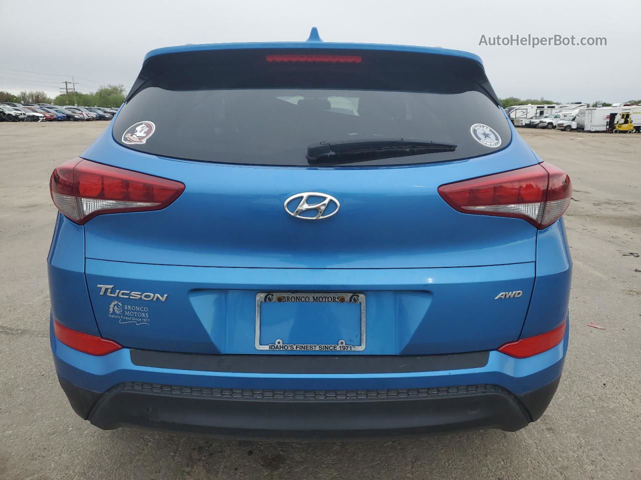 2017 Hyundai Tucson Limited Blue vin: KM8J3CA46HU402944