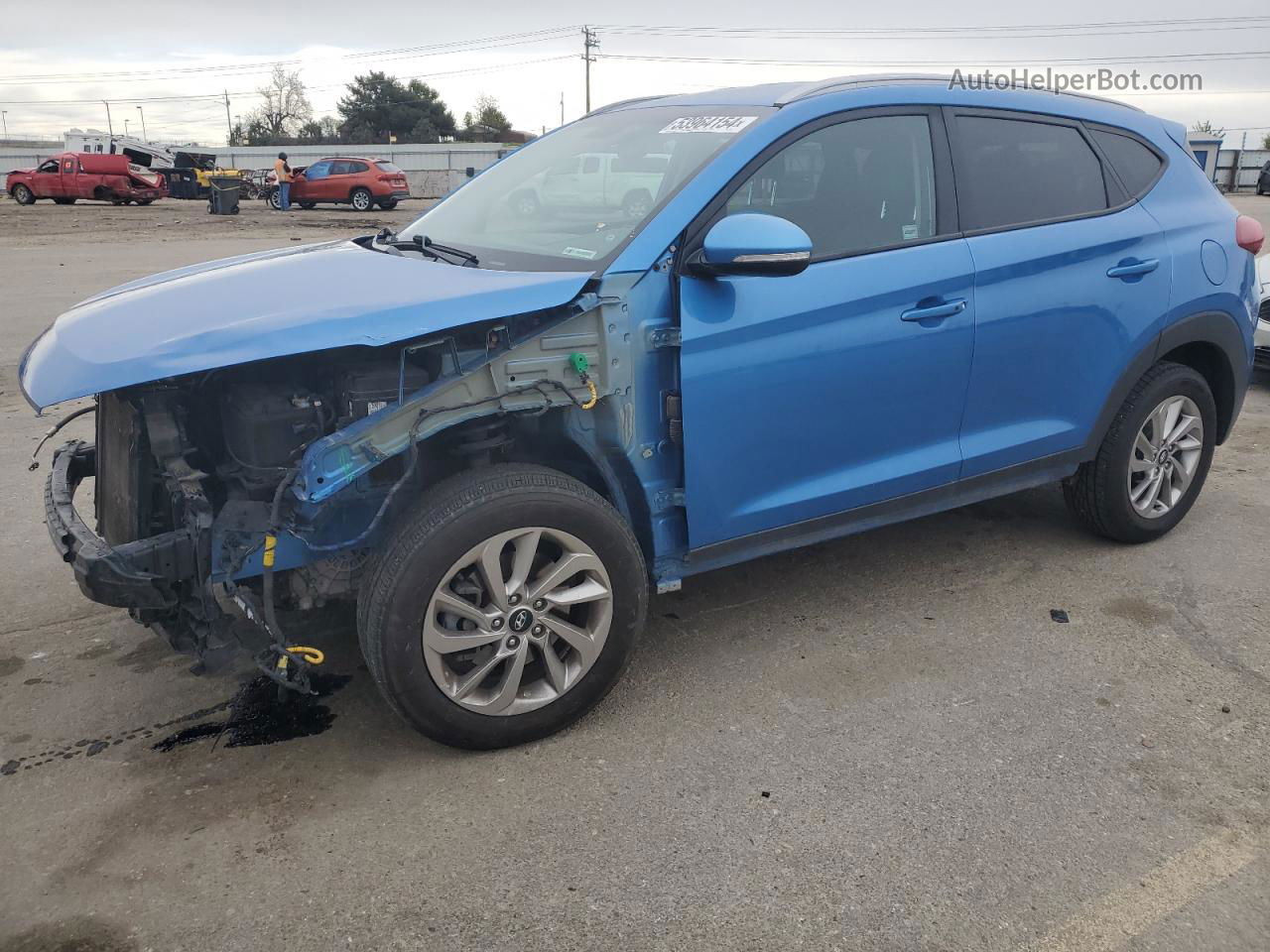 2017 Hyundai Tucson Limited Blue vin: KM8J3CA46HU402944