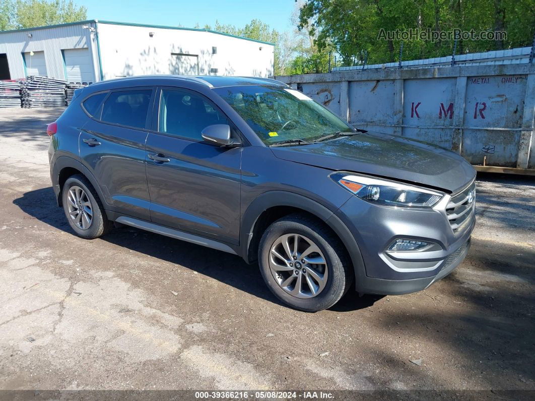 2018 Hyundai Tucson Sel Plus Gray vin: KM8J3CA46JU604723