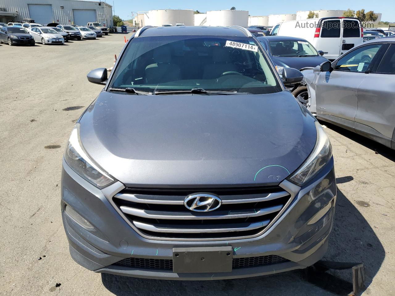 2018 Hyundai Tucson Sel Gray vin: KM8J3CA46JU623806