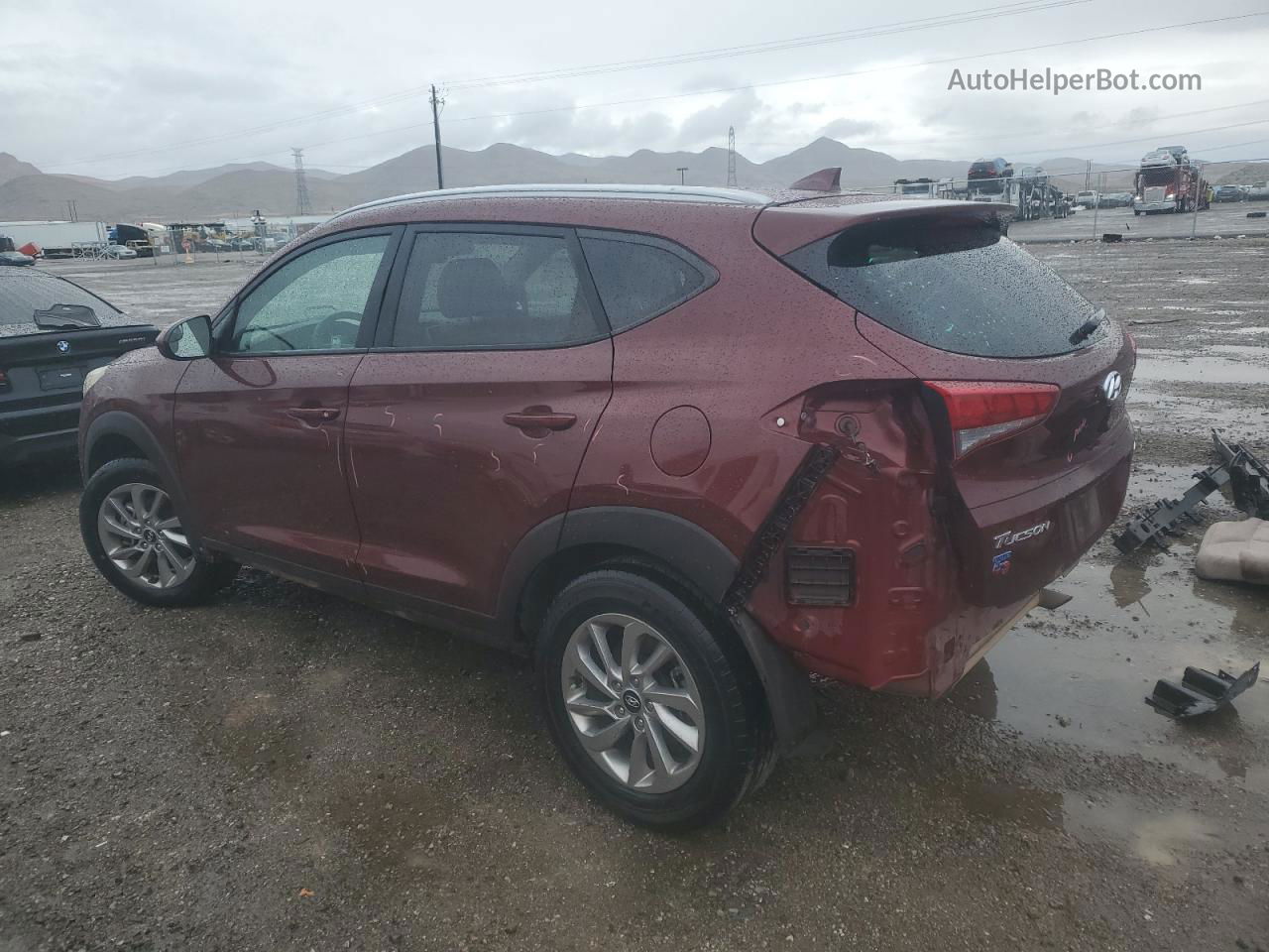 2018 Hyundai Tucson Sel Burgundy vin: KM8J3CA46JU653162