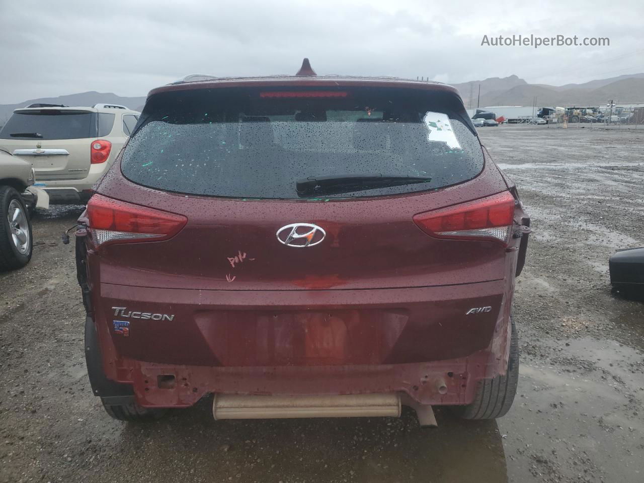 2018 Hyundai Tucson Sel Бордовый vin: KM8J3CA46JU653162