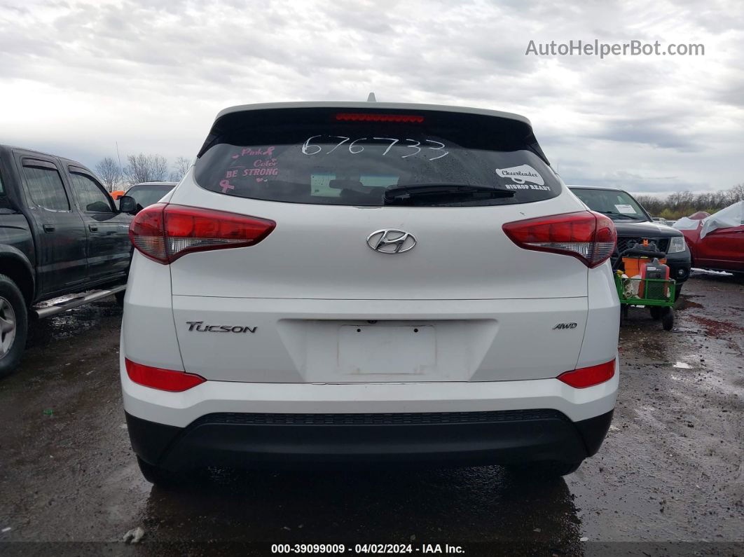 2018 Hyundai Tucson Sel White vin: KM8J3CA46JU676733