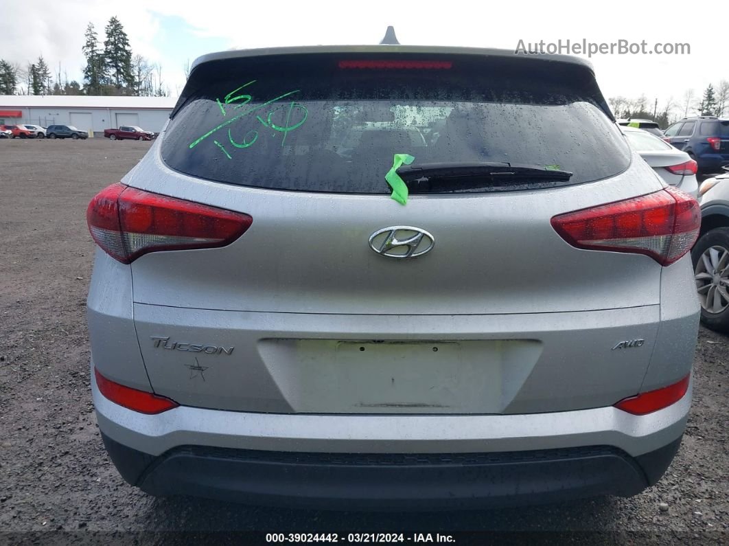 2018 Hyundai Tucson Sel Серебряный vin: KM8J3CA46JU736574