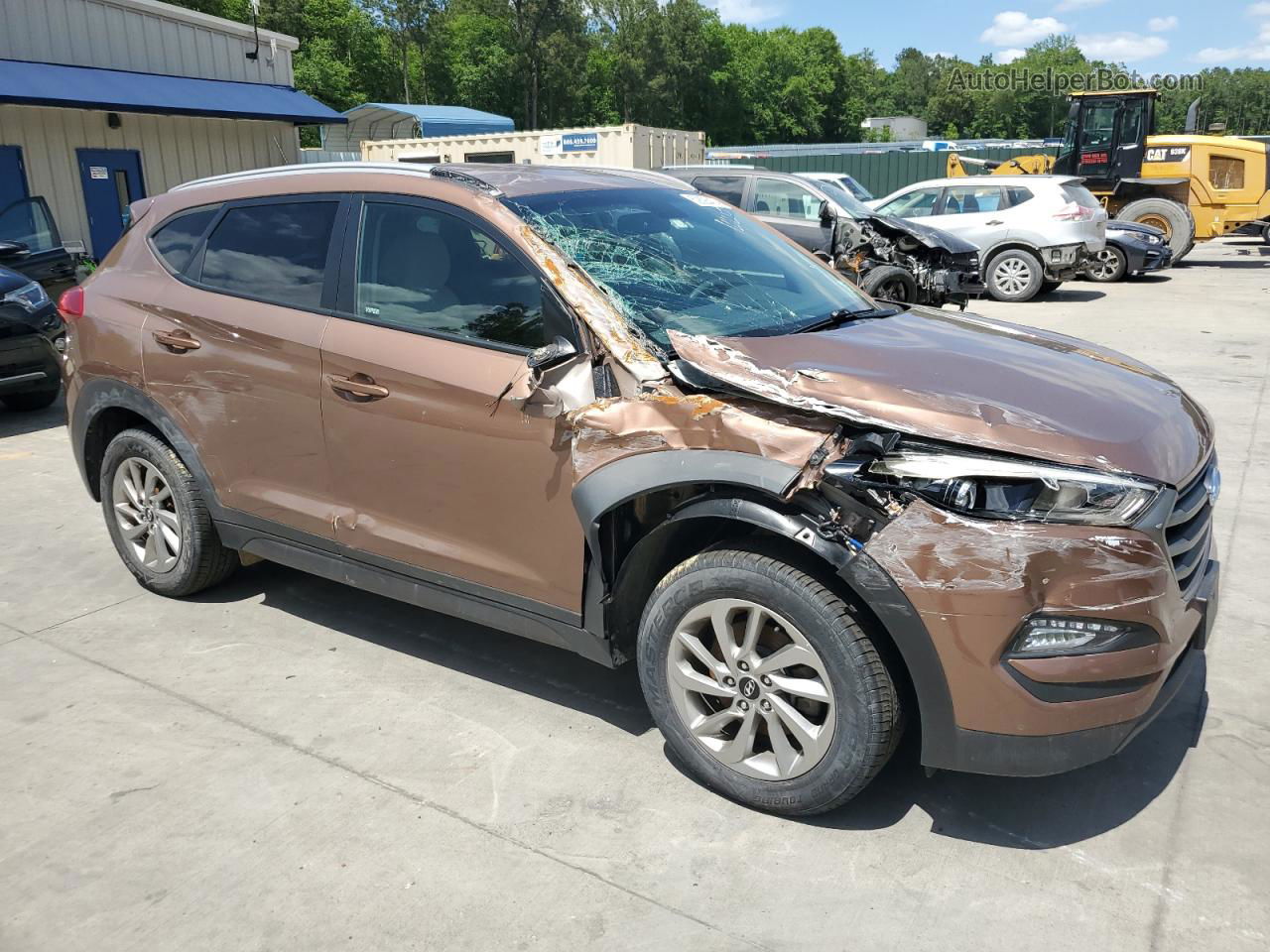 2016 Hyundai Tucson Limited Brown vin: KM8J3CA47GU073766