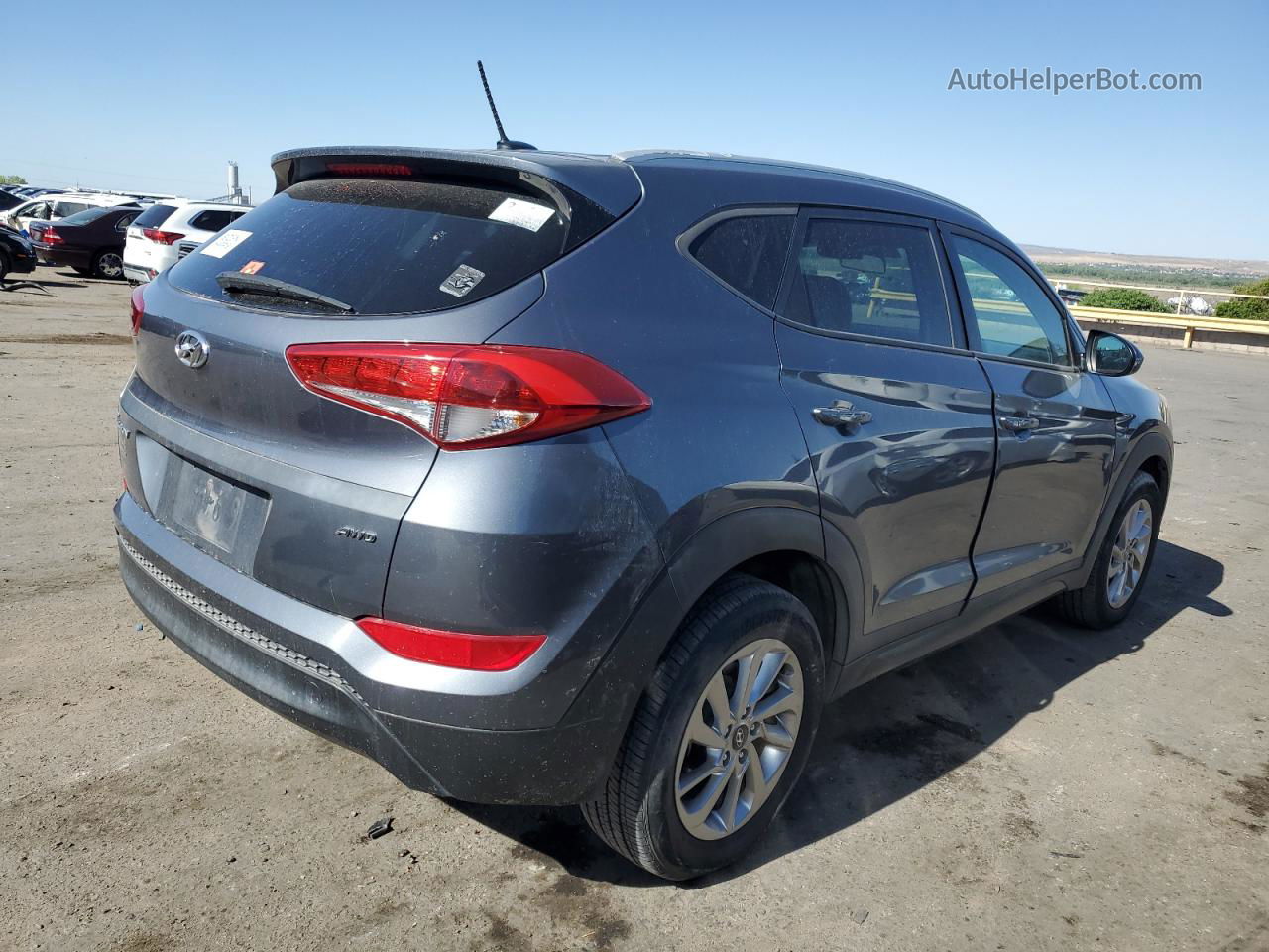 2016 Hyundai Tucson Limited Charcoal vin: KM8J3CA47GU128068