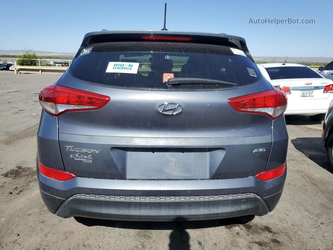 2016 Hyundai Tucson Limited Charcoal vin: KM8J3CA47GU128068