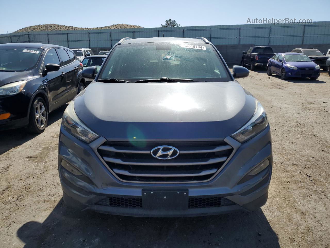 2016 Hyundai Tucson Limited Charcoal vin: KM8J3CA47GU128068