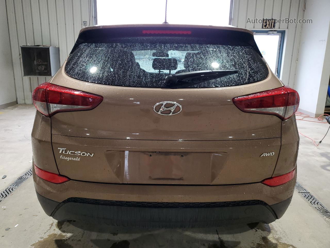 2017 Hyundai Tucson Limited Brown vin: KM8J3CA47HU256831