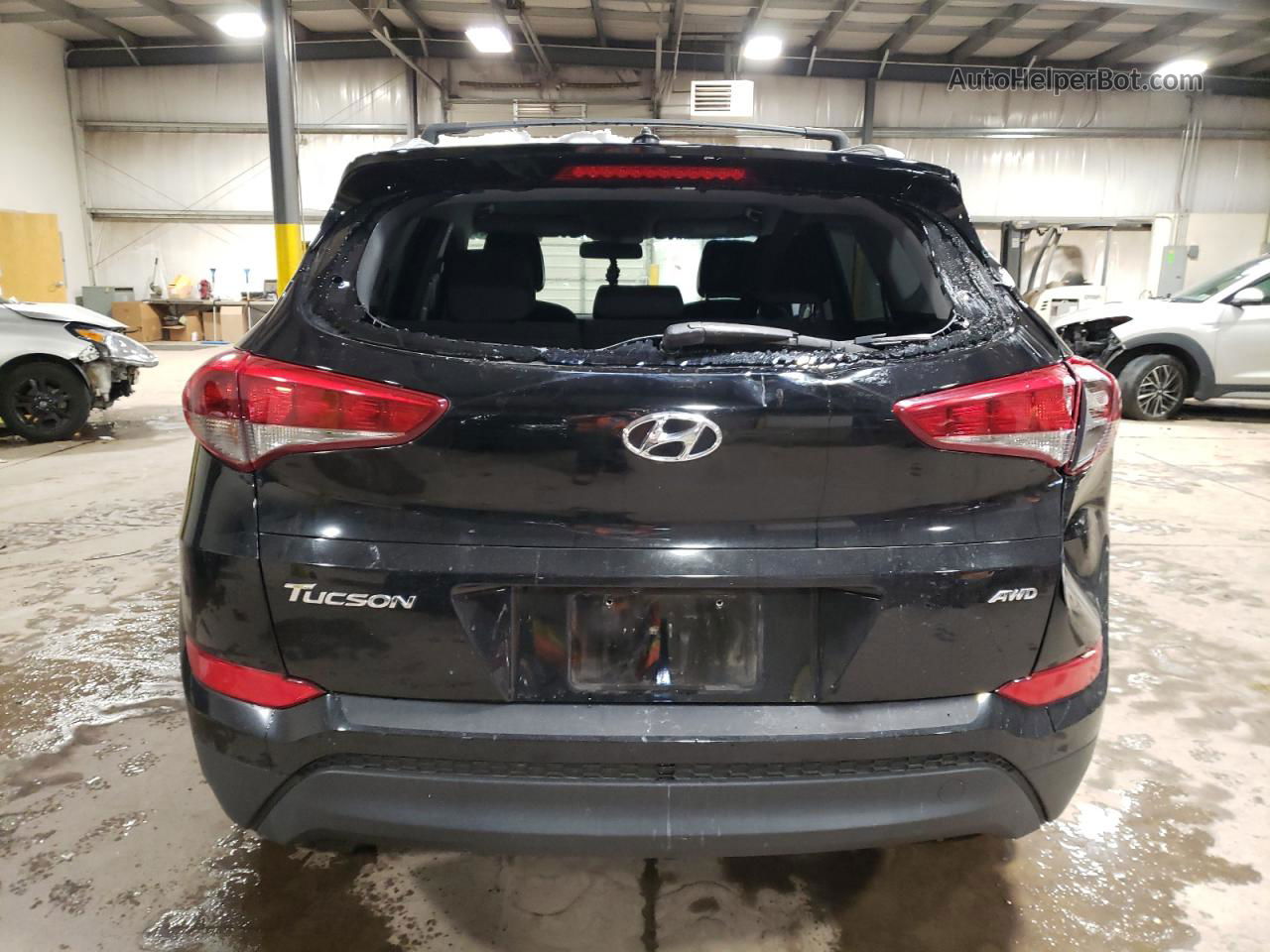 2017 Hyundai Tucson Limited Черный vin: KM8J3CA47HU263276