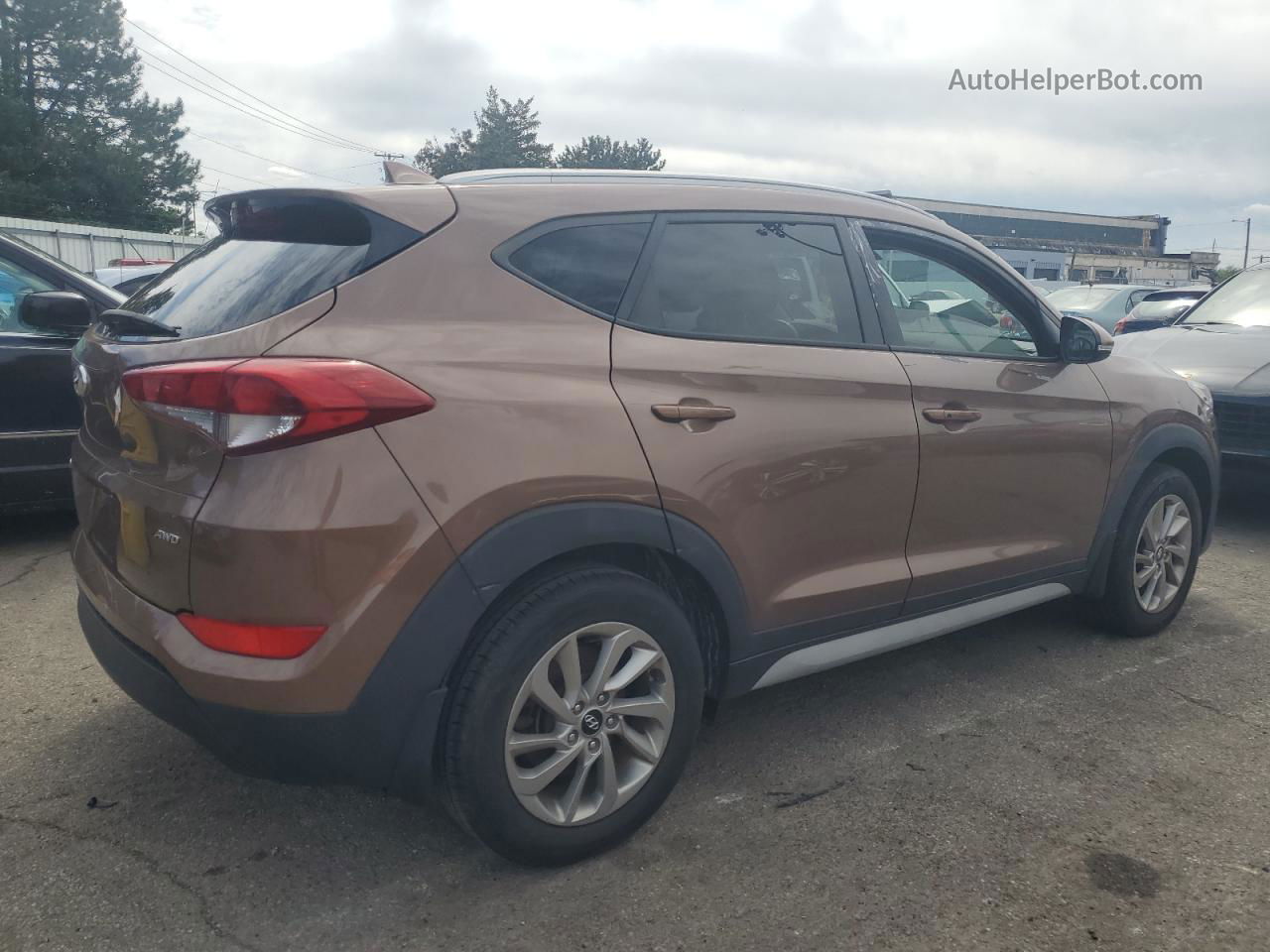 2017 Hyundai Tucson Limited Brown vin: KM8J3CA47HU439730