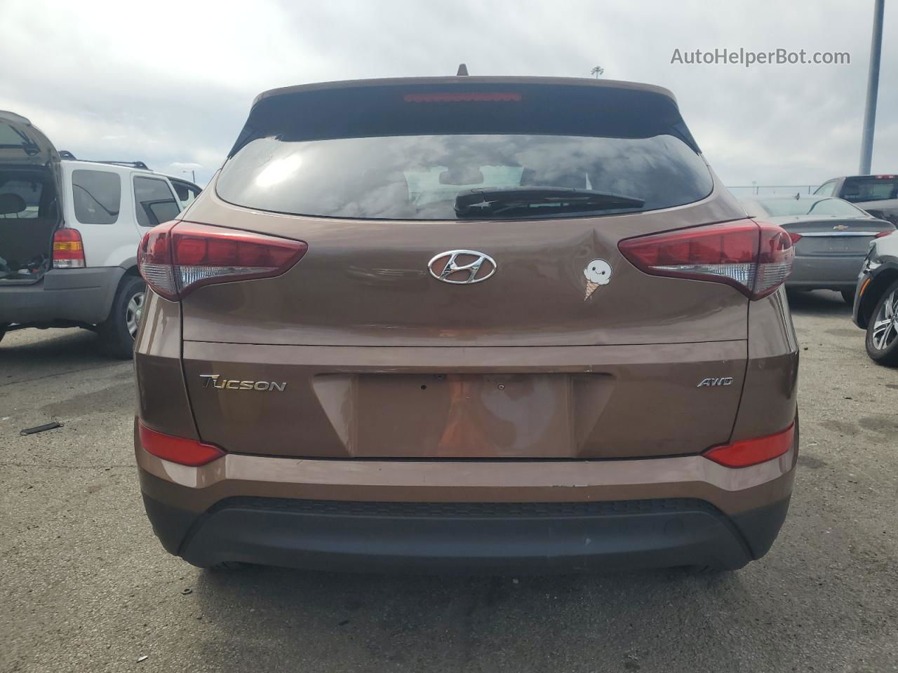 2017 Hyundai Tucson Limited Brown vin: KM8J3CA47HU439730