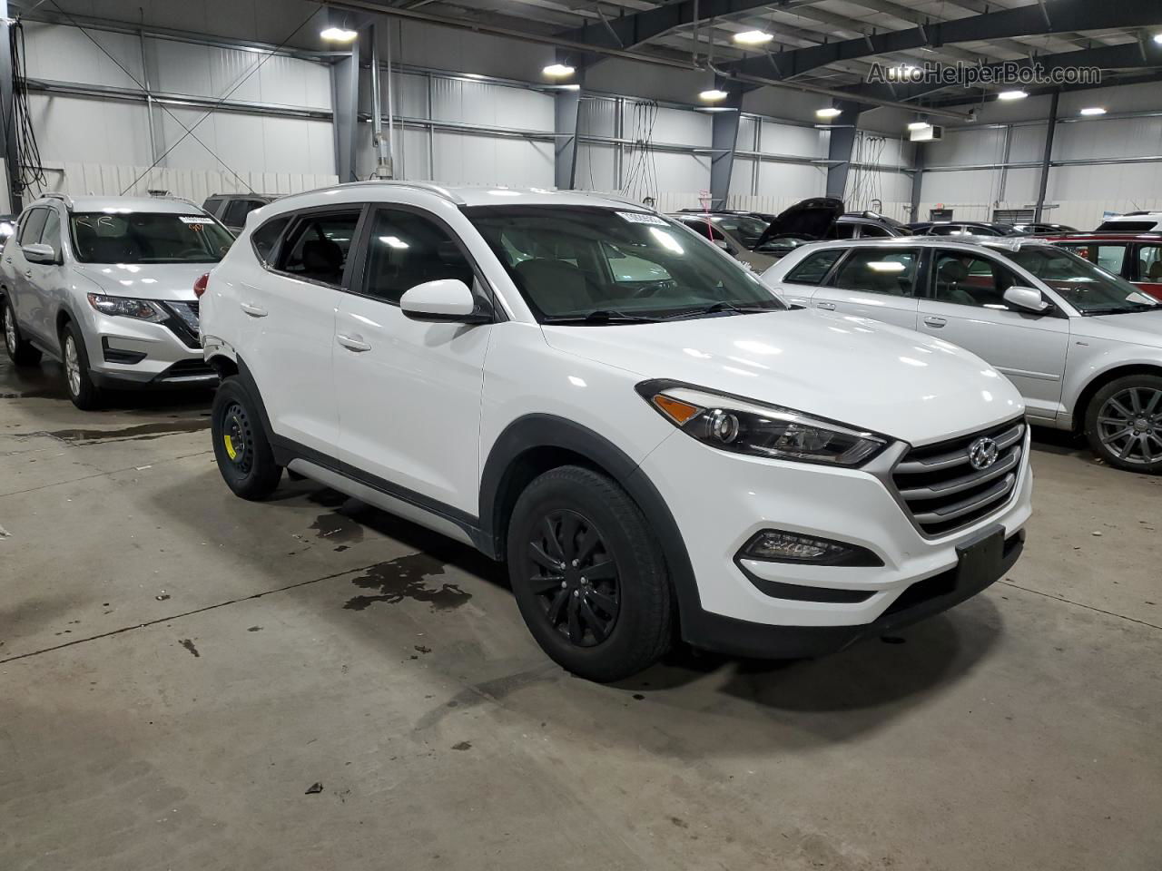 2017 Hyundai Tucson Limited White vin: KM8J3CA47HU481427