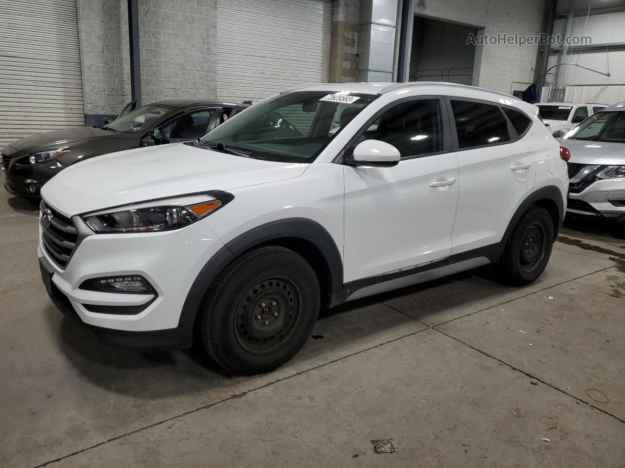 2017 Hyundai Tucson Limited White vin: KM8J3CA47HU481427