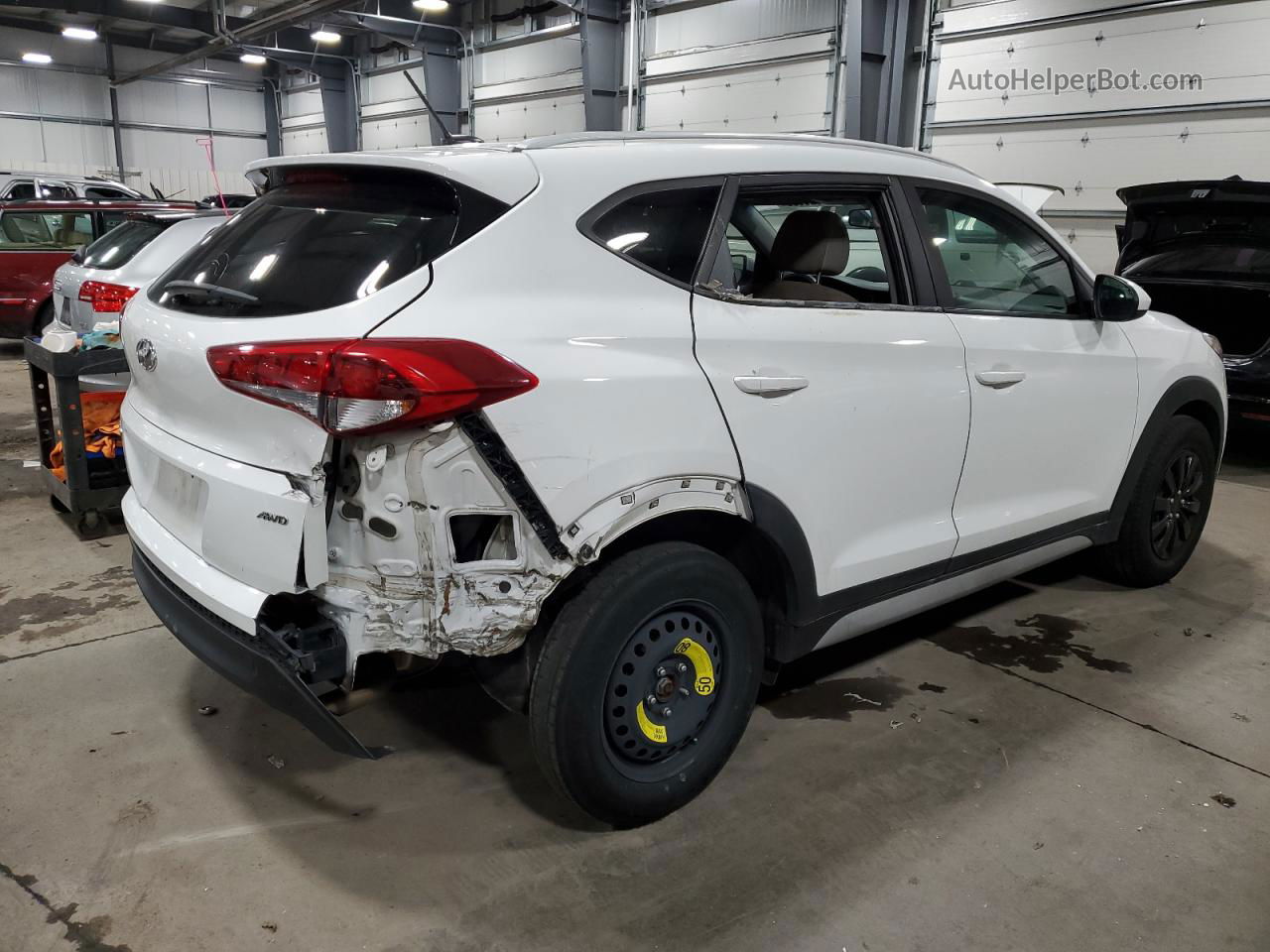 2017 Hyundai Tucson Limited White vin: KM8J3CA47HU481427