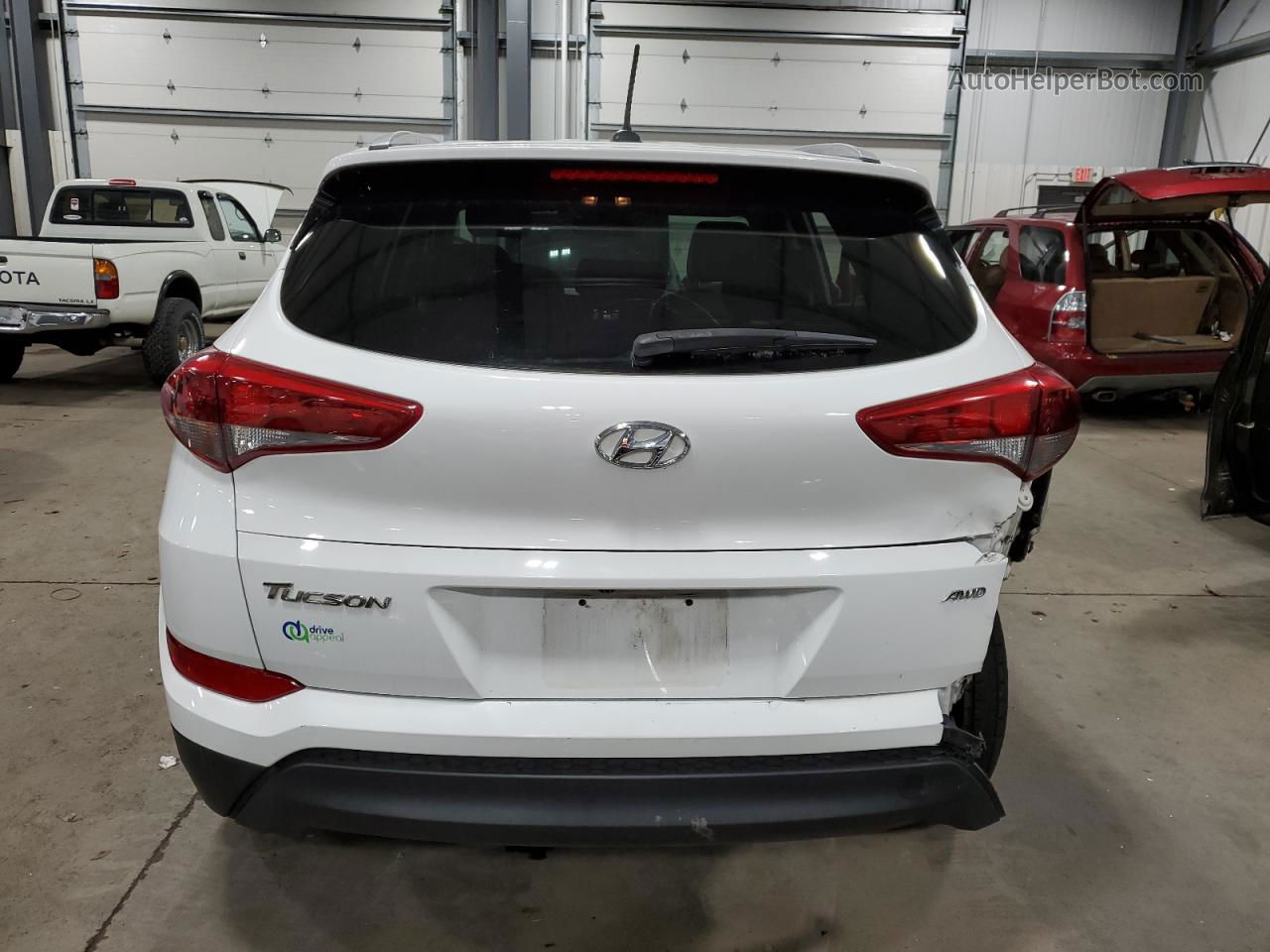 2017 Hyundai Tucson Limited White vin: KM8J3CA47HU481427