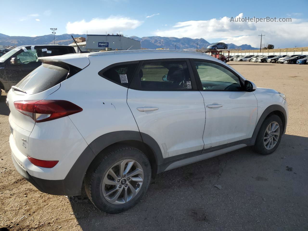 2017 Hyundai Tucson Limited White vin: KM8J3CA47HU483761