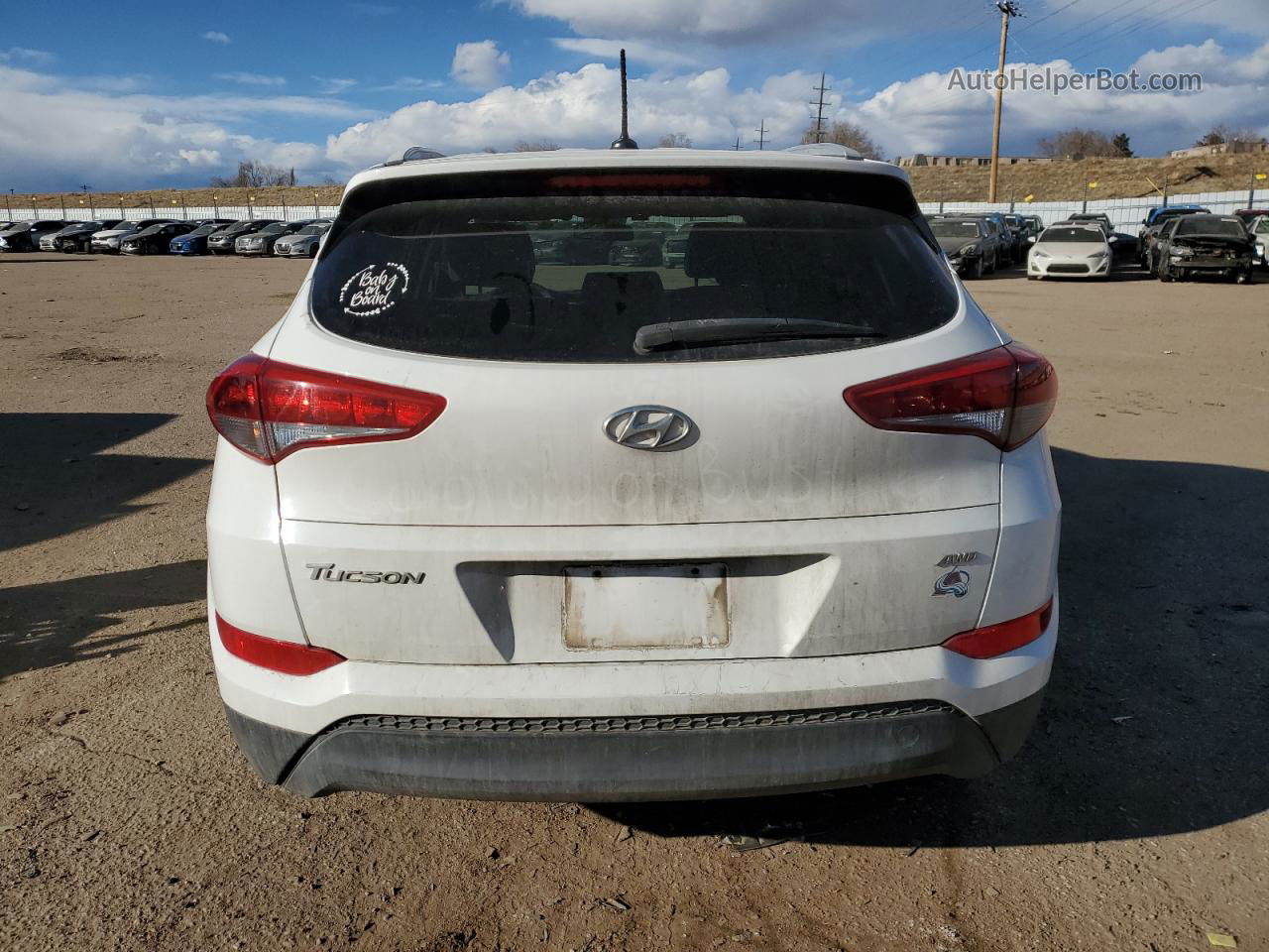 2017 Hyundai Tucson Limited Белый vin: KM8J3CA47HU483761