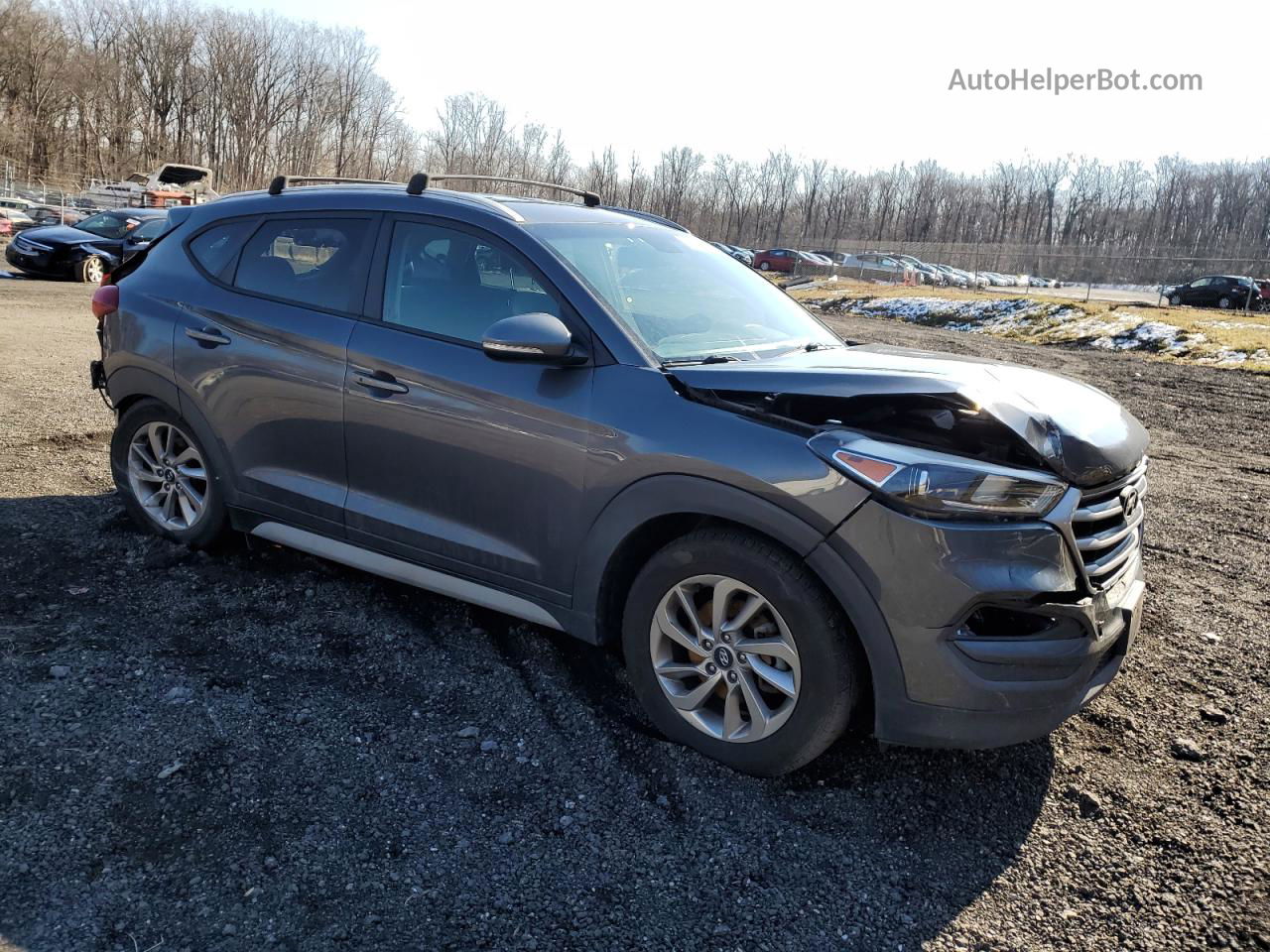 2017 Hyundai Tucson Limited Gray vin: KM8J3CA47HU531727