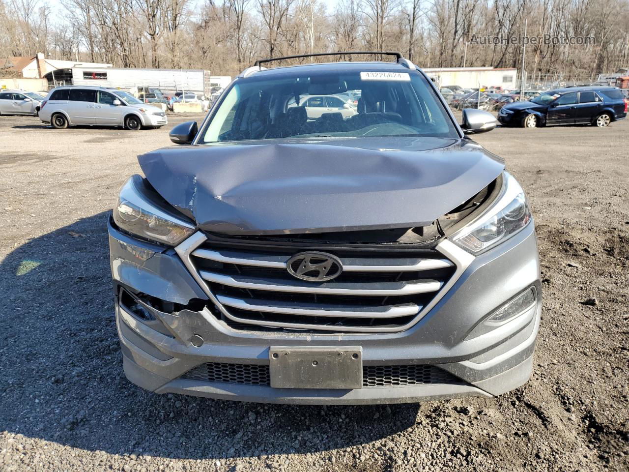 2017 Hyundai Tucson Limited Gray vin: KM8J3CA47HU531727