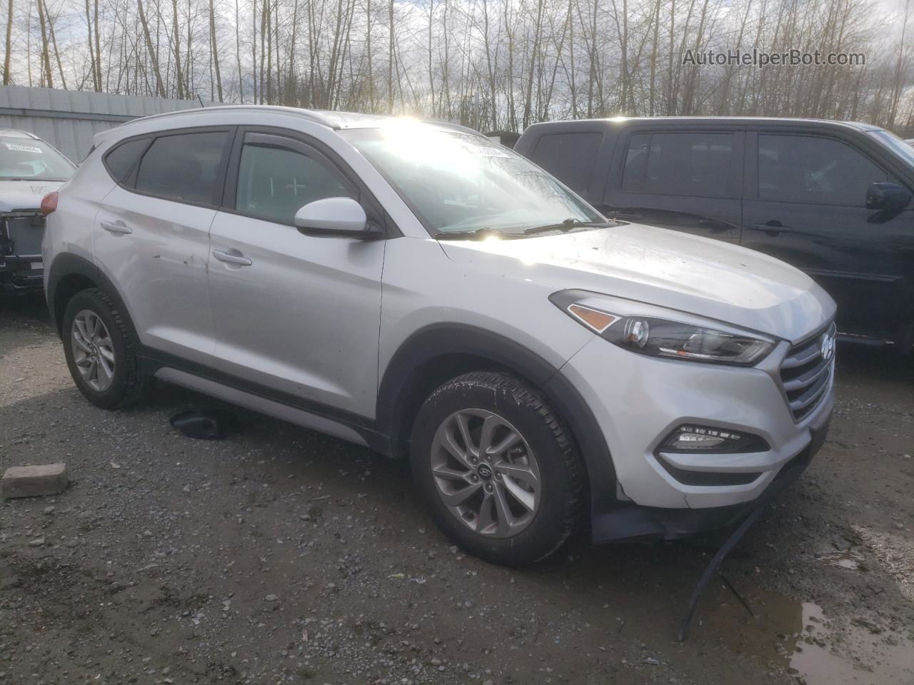 2017 Hyundai Tucson Limited Silver vin: KM8J3CA47HU595749