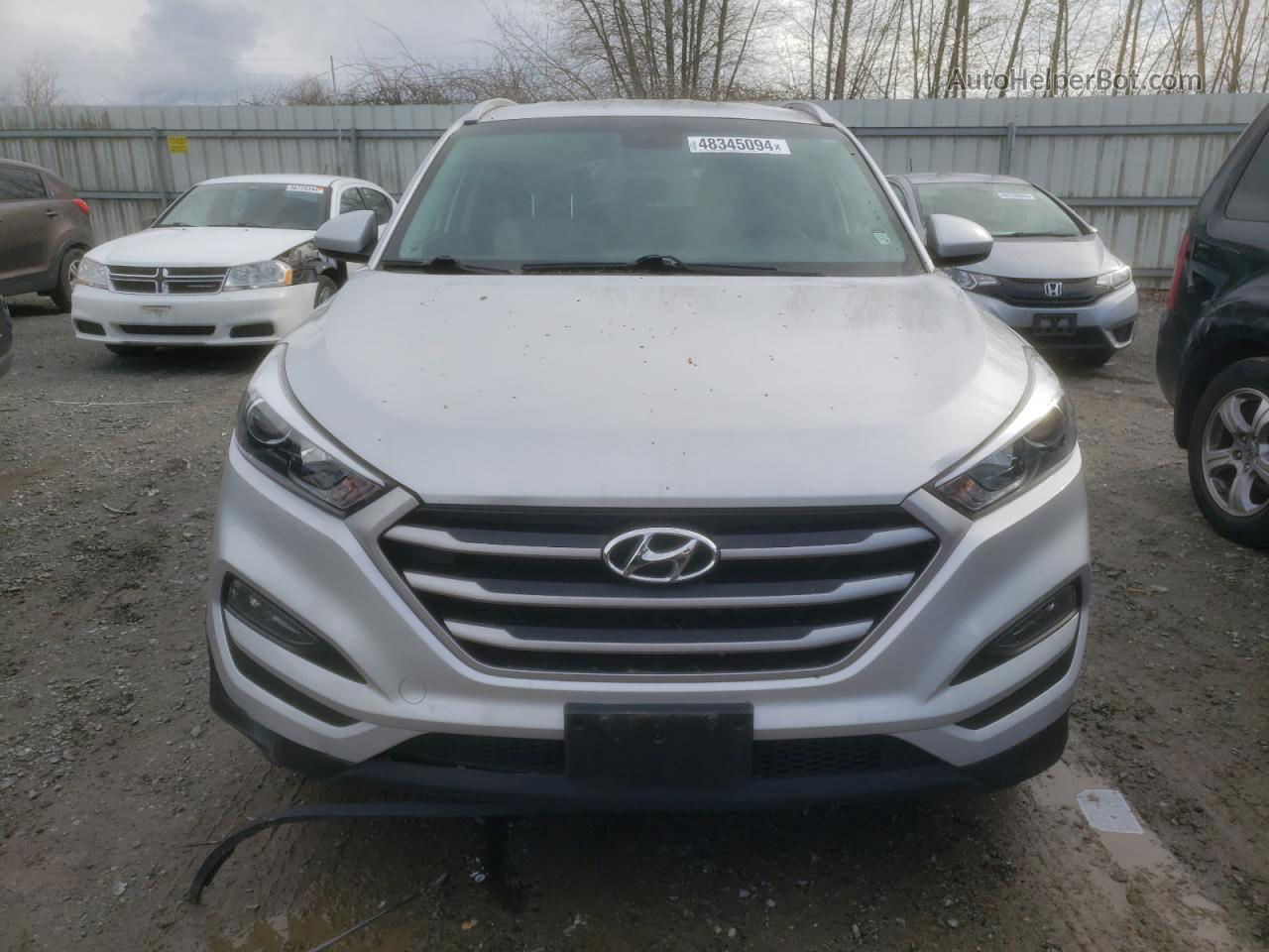 2017 Hyundai Tucson Limited Silver vin: KM8J3CA47HU595749