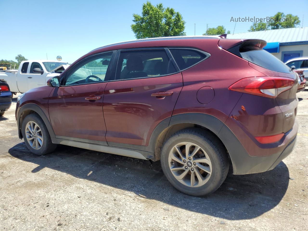 2018 Hyundai Tucson Sel Maroon vin: KM8J3CA47JU650092