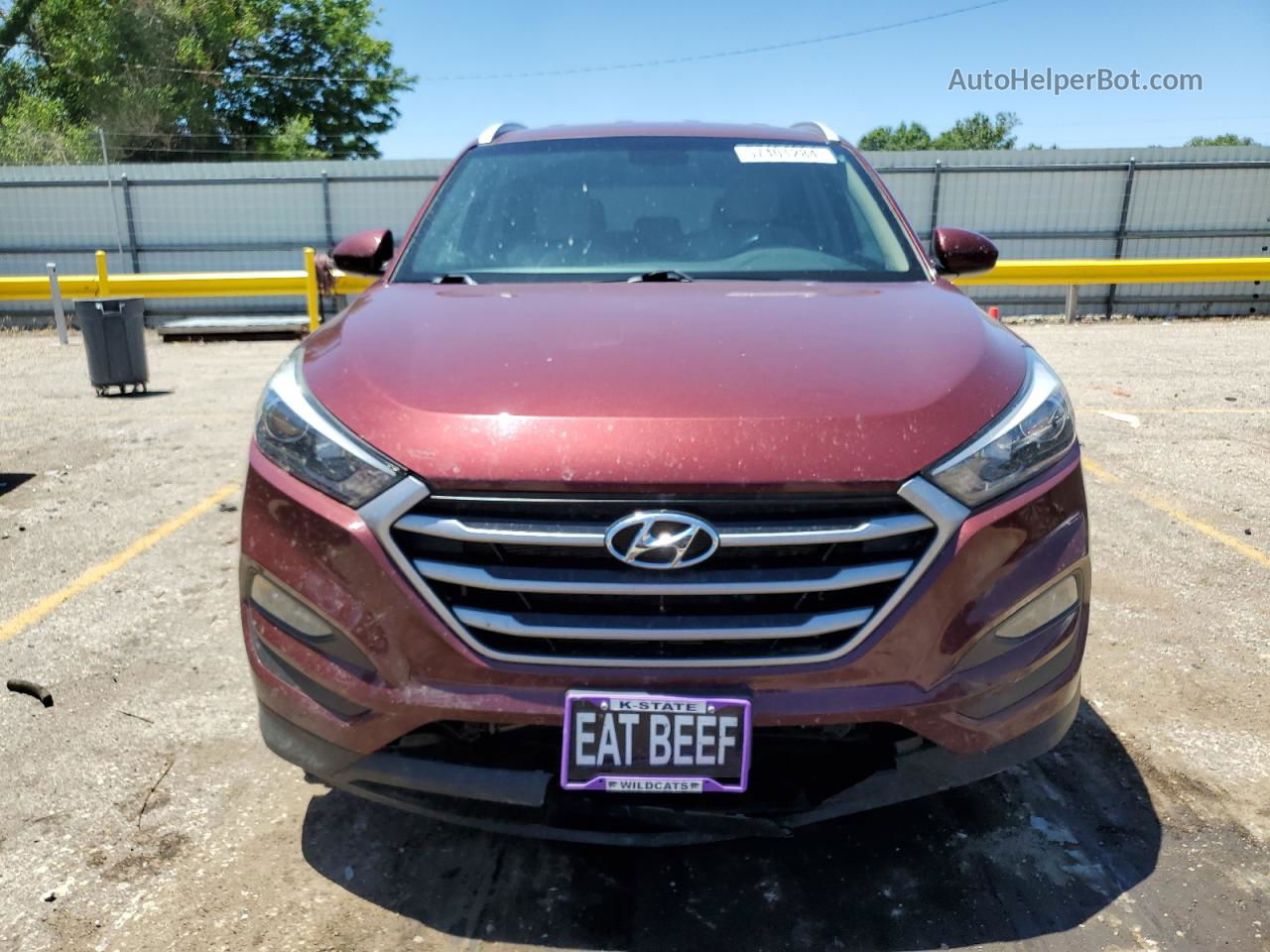 2018 Hyundai Tucson Sel Maroon vin: KM8J3CA47JU650092