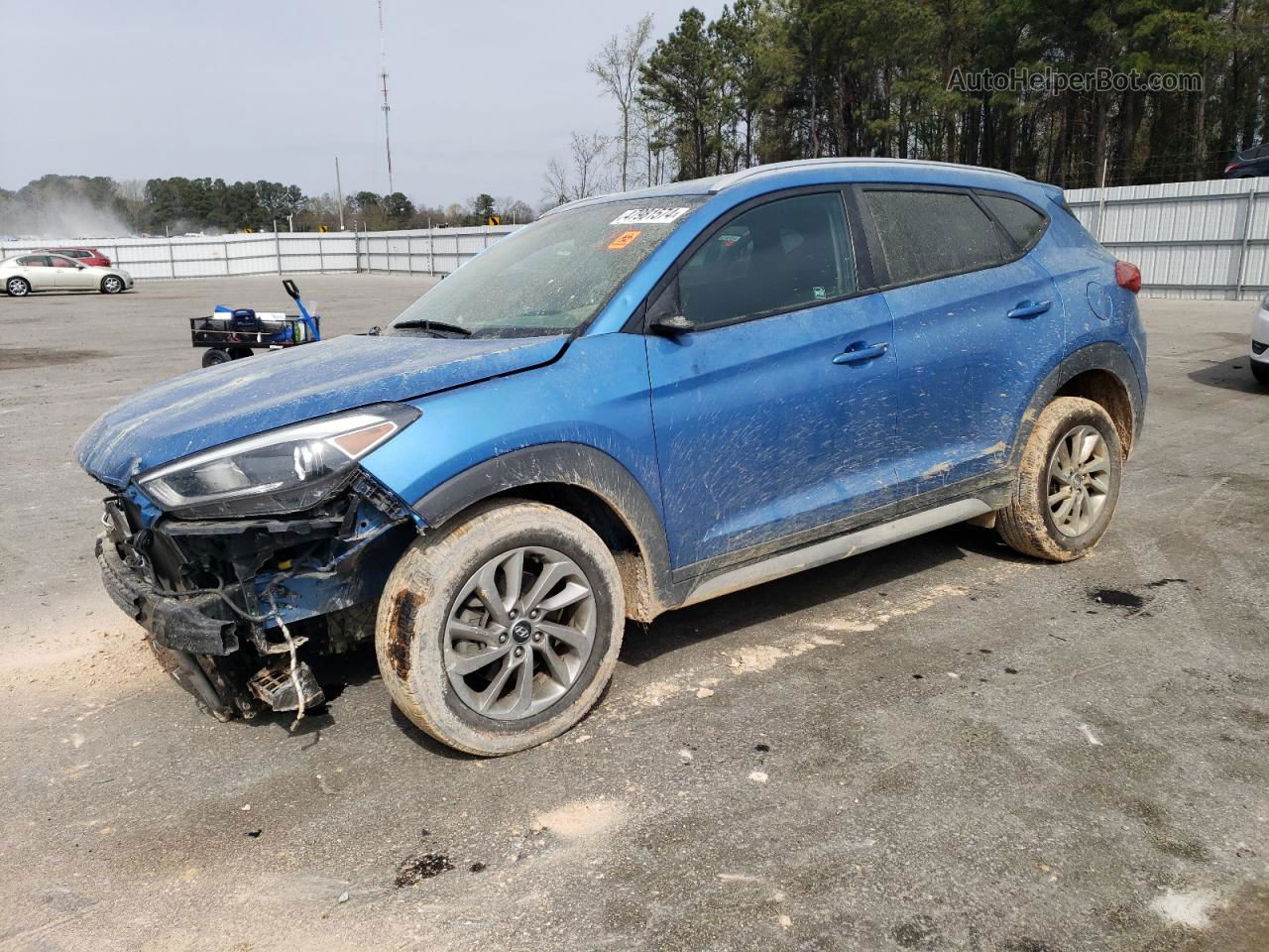 2018 Hyundai Tucson Sel Blue vin: KM8J3CA47JU722019