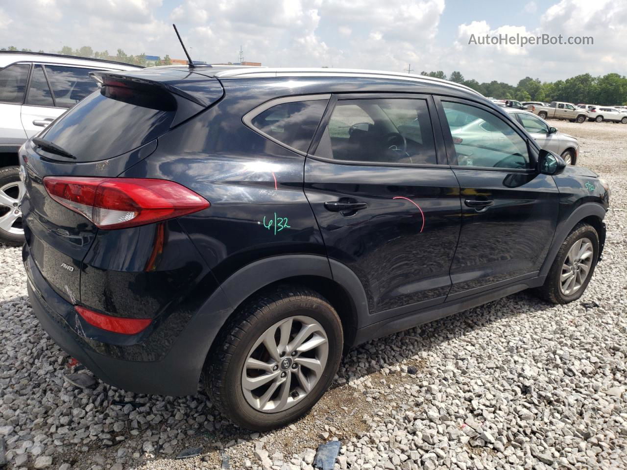 2016 Hyundai Tucson Limited Black vin: KM8J3CA48GU142867