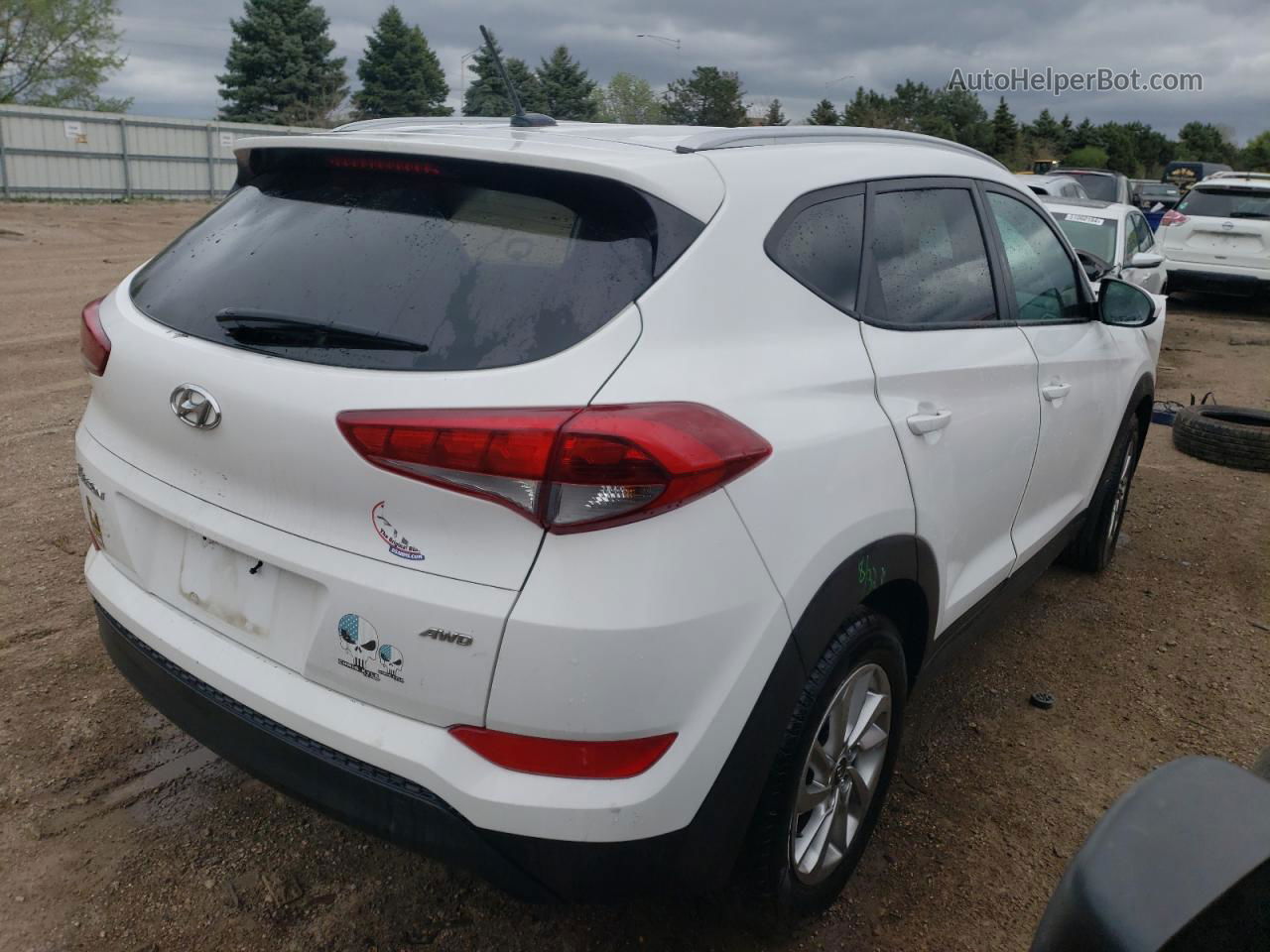 2016 Hyundai Tucson Limited Белый vin: KM8J3CA48GU154033