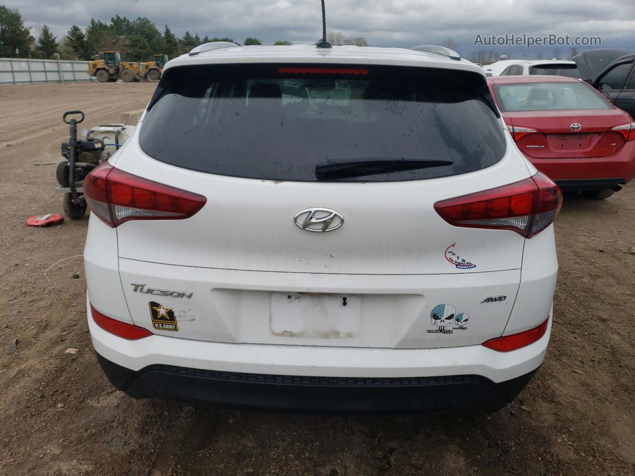 2016 Hyundai Tucson Limited Белый vin: KM8J3CA48GU154033