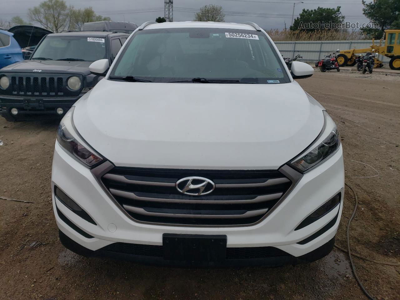 2016 Hyundai Tucson Limited White vin: KM8J3CA48GU154033