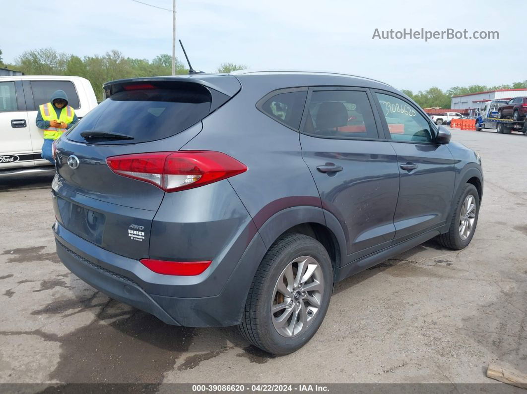 2016 Hyundai Tucson Se Gray vin: KM8J3CA48GU157837