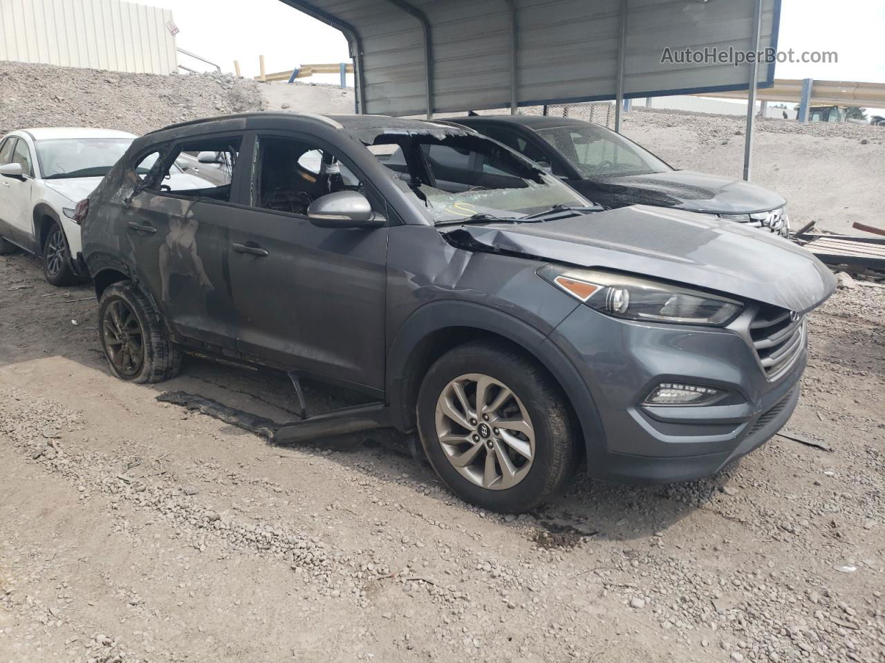 2017 Hyundai Tucson Limited Charcoal vin: KM8J3CA48HU419812