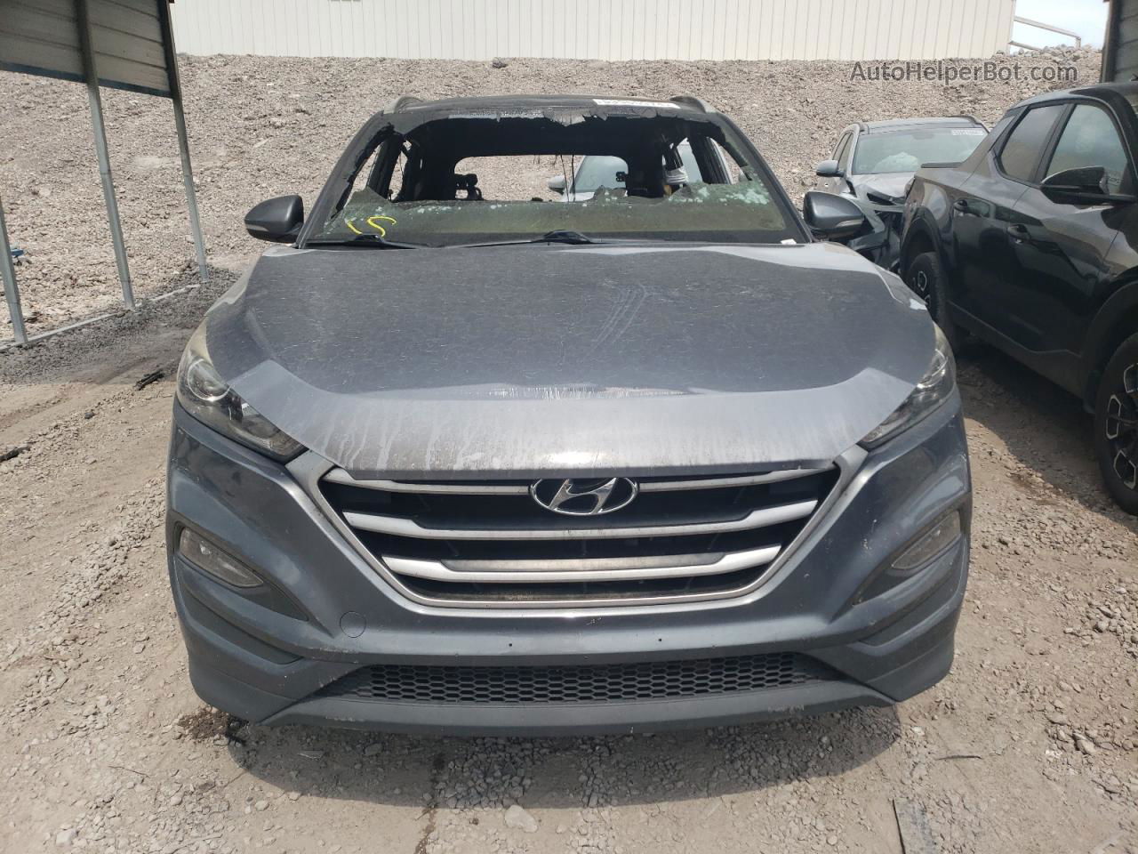 2017 Hyundai Tucson Limited Charcoal vin: KM8J3CA48HU419812