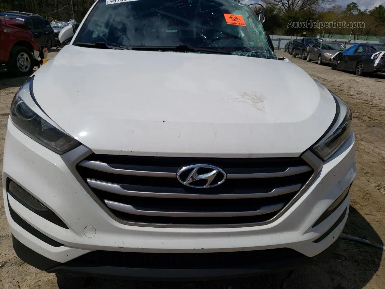 2017 Hyundai Tucson Limited White vin: KM8J3CA48HU428042