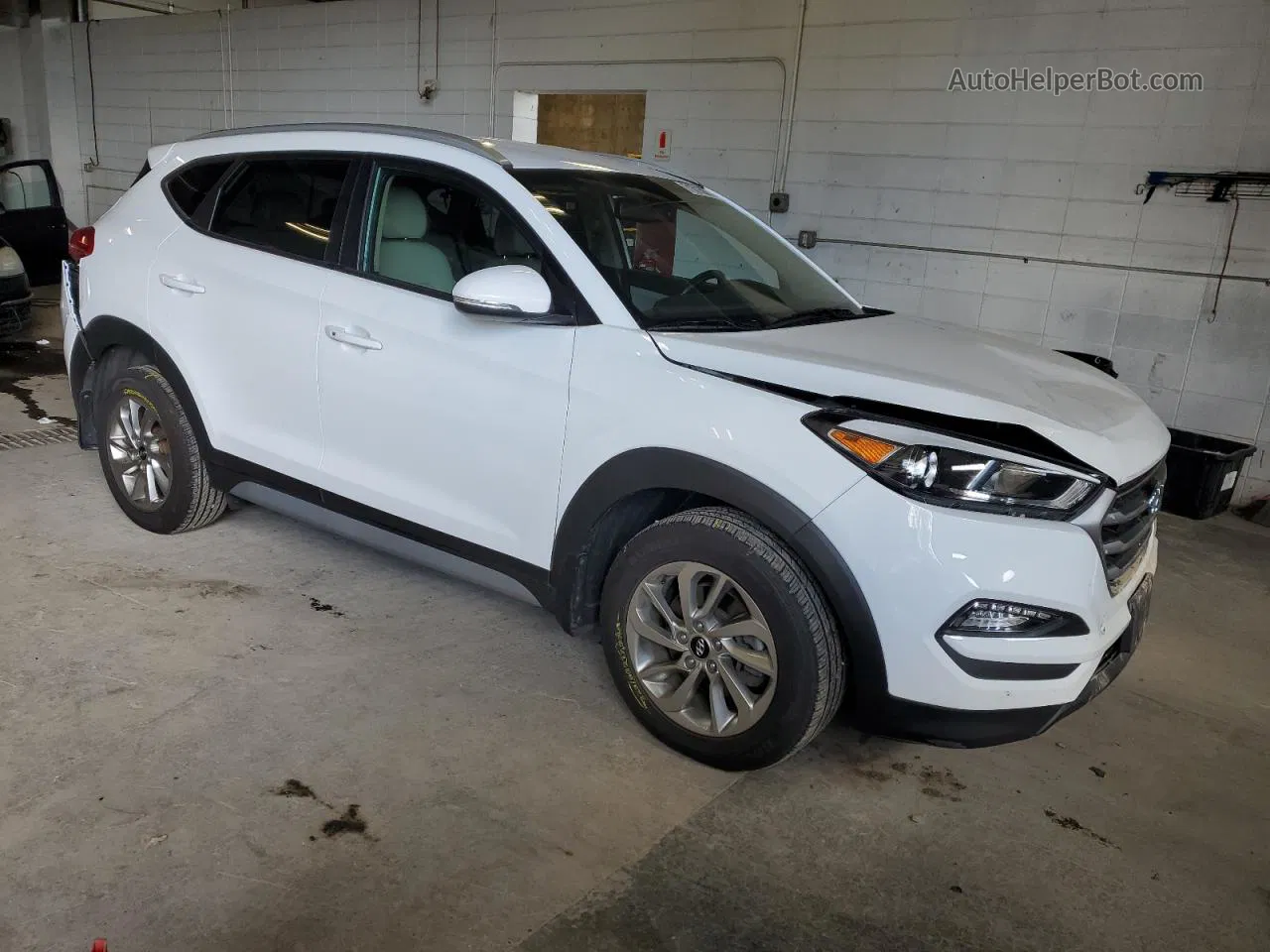 2017 Hyundai Tucson Limited White vin: KM8J3CA48HU430972