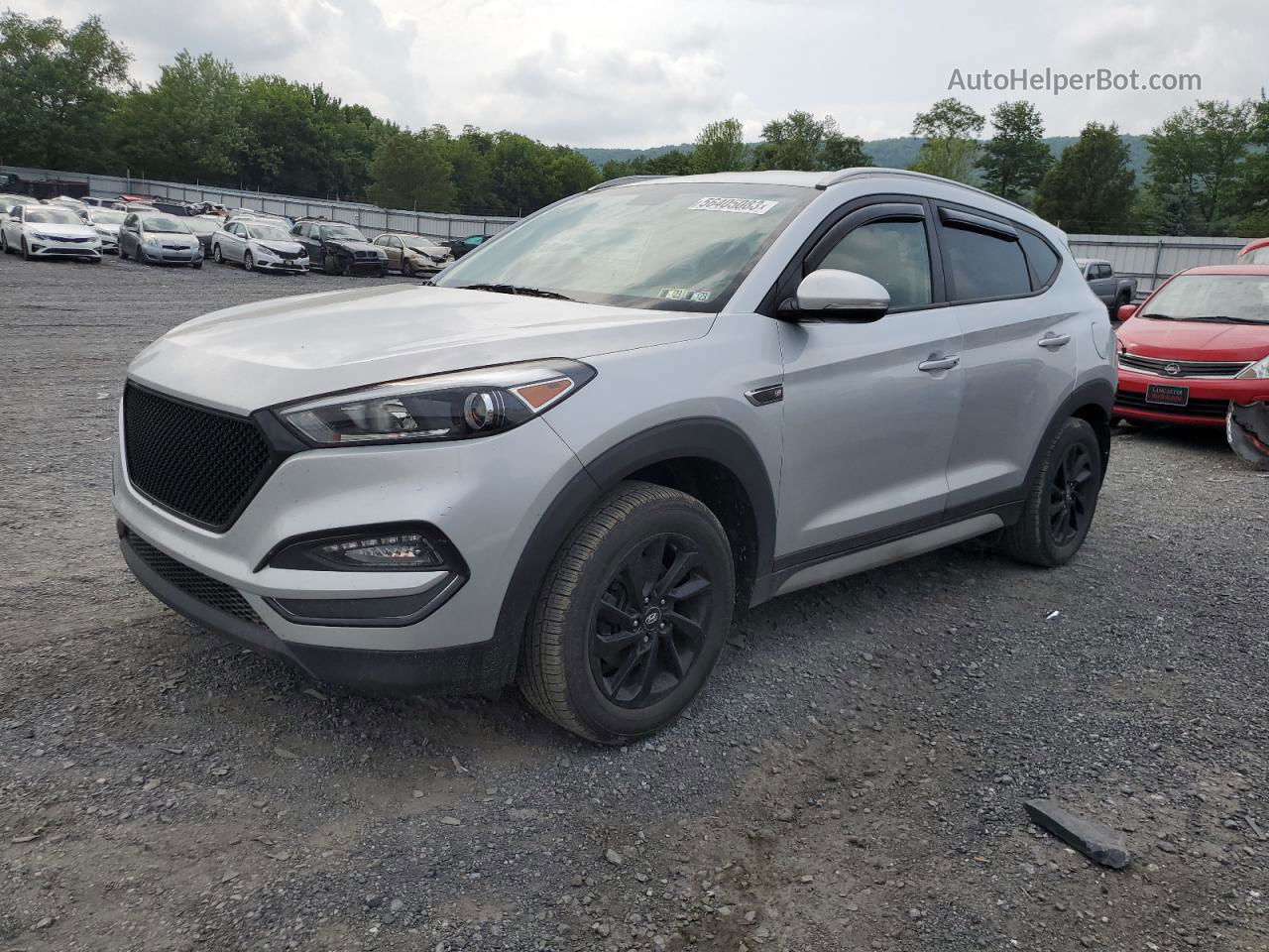 2017 Hyundai Tucson Limited Silver vin: KM8J3CA48HU531140