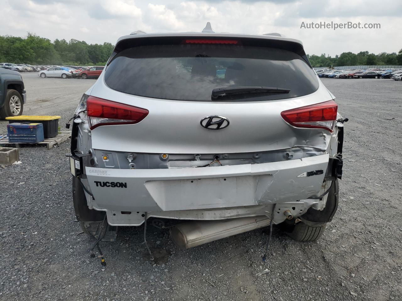 2017 Hyundai Tucson Limited Silver vin: KM8J3CA48HU531140