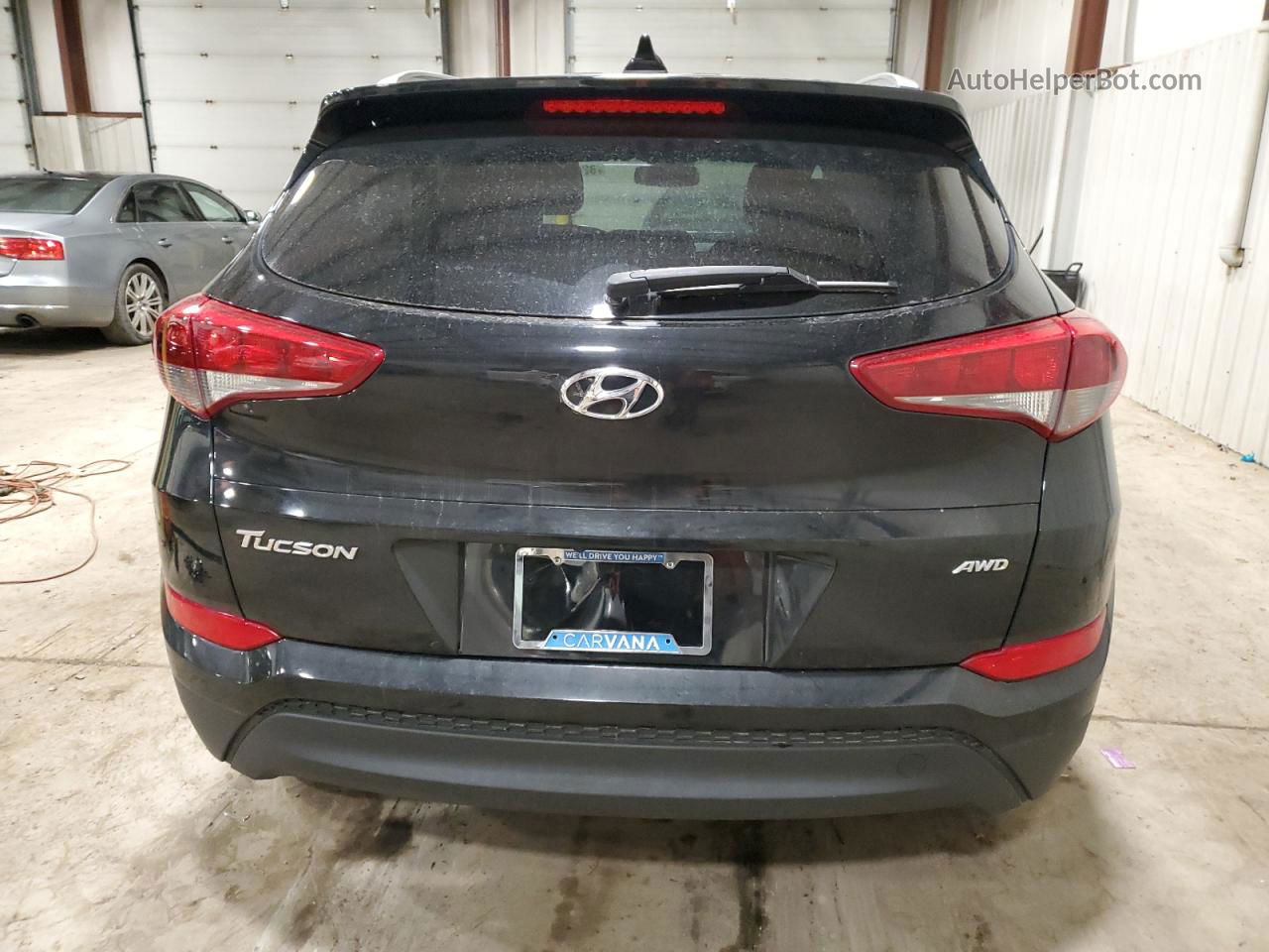 2017 Hyundai Tucson Limited Черный vin: KM8J3CA48HU540291