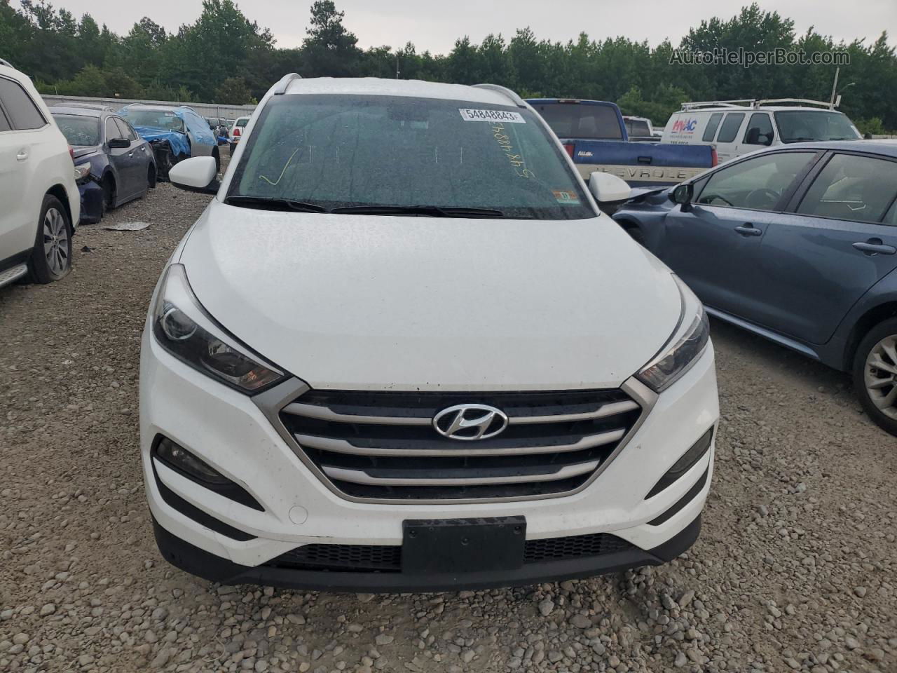 2017 Hyundai Tucson Limited Белый vin: KM8J3CA48HU549346