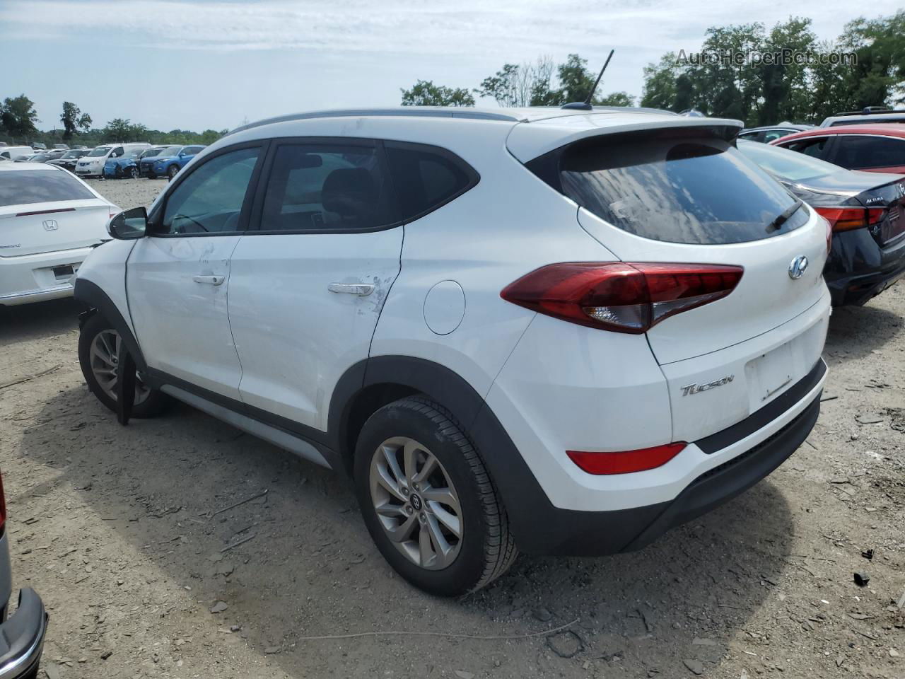 2017 Hyundai Tucson Limited White vin: KM8J3CA48HU554708