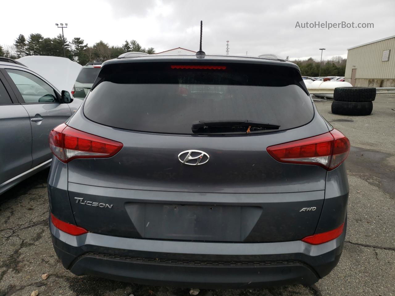 2017 Hyundai Tucson Limited Gray vin: KM8J3CA48HU587675