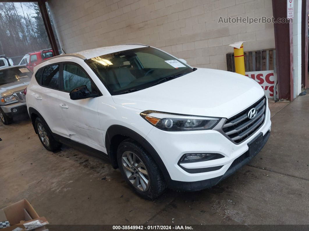 2016 Hyundai Tucson Se White vin: KM8J3CA49GU160147